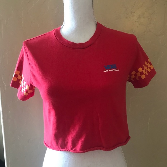 red vans crop top